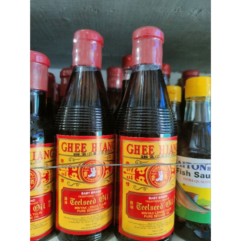 

GHEE HIANG BABY BRAND PURE SESAME OIL 330ML/MINYAK WIJEN GHEE HIANG