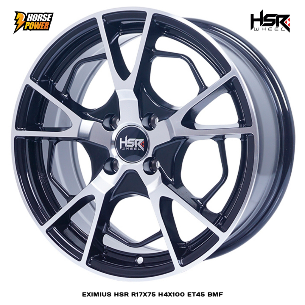 Velg Mobil R17 • Hsr Wheel Eximius • Untuk Mobil 4 Baut Roda • Ring17 Single Pcd 4x100