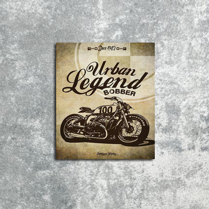 Poster Dinding Motor Bobber