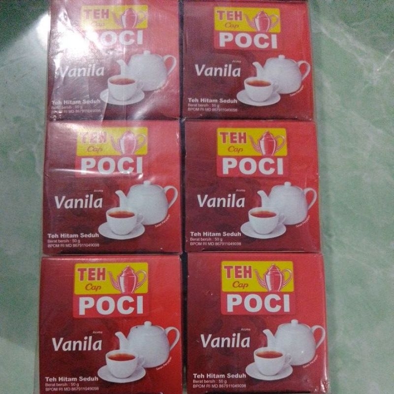 

teh poci aroma vanila isi 10 pcs