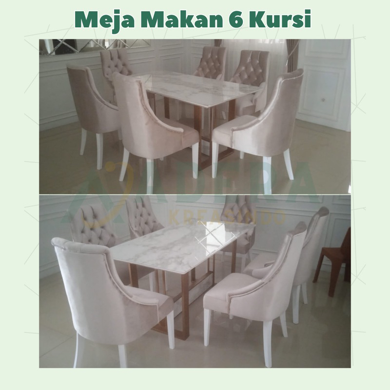 Meja Makan 6 Kursi
