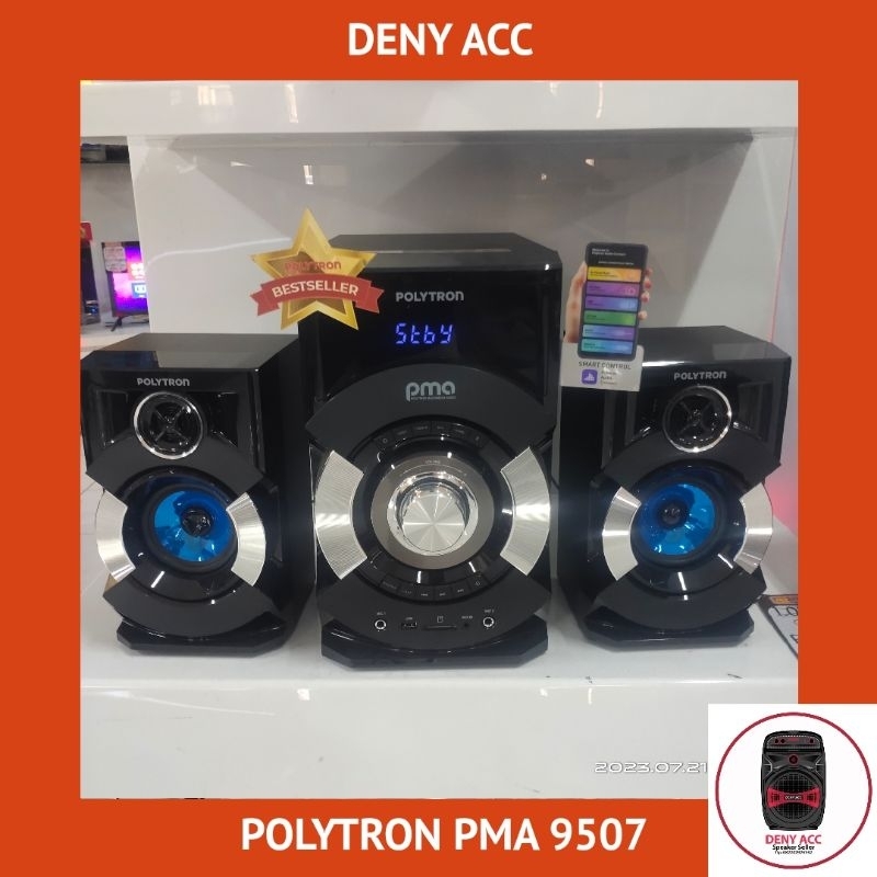 SPEAKER BLUETOOTH POLYTRON PMA 9507 KARAOKE XTRA BASS