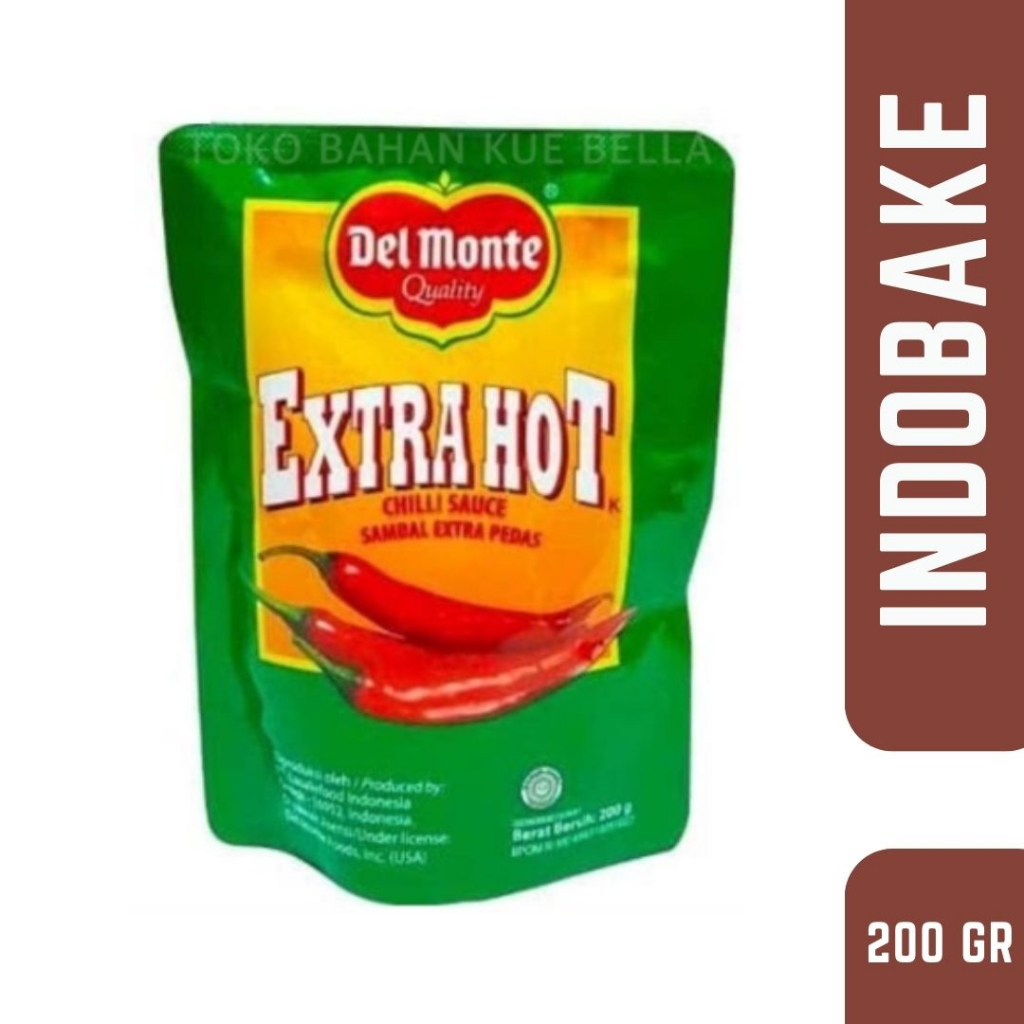 

Delmonte Saus Sambal Extra Hot Chilli Pouch 200 gr