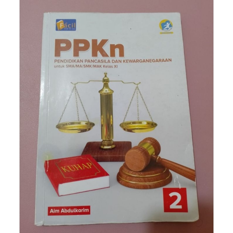 buku PPKn untuk SMA MA SMK MAK kelas 11 XI facil kurikulum 2013