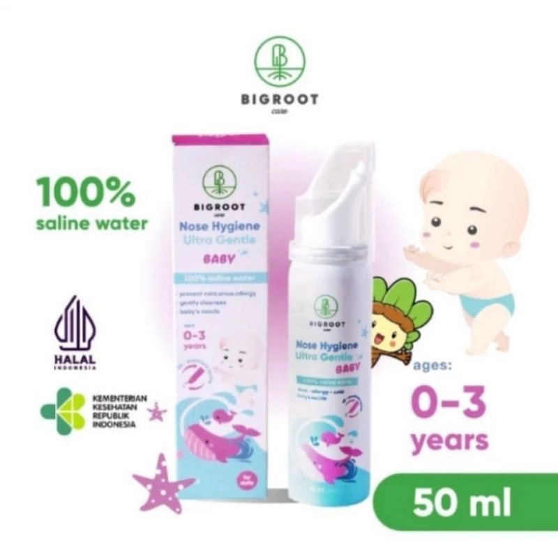 bigroot nose hygiene ultra gentle 50ml baby