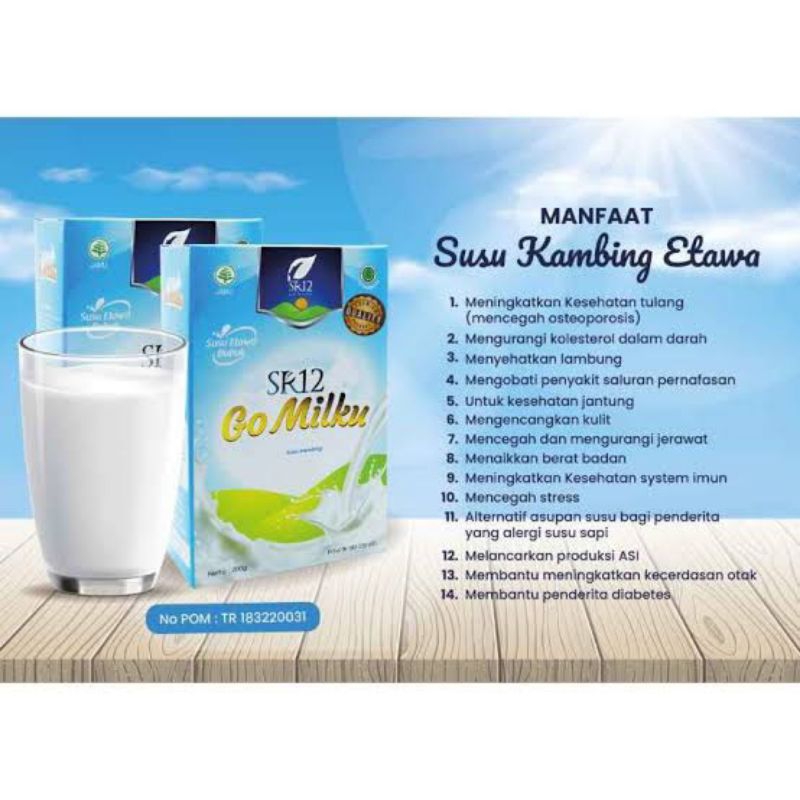 

Gomilku Vanila/Original/Susu Kambing Etawa SR12