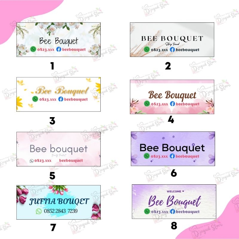 

Stiker Bunga / Buket / Bouquet / Flower