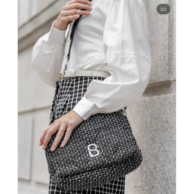 Tweed Zoey Bag Buttonscarves Bag