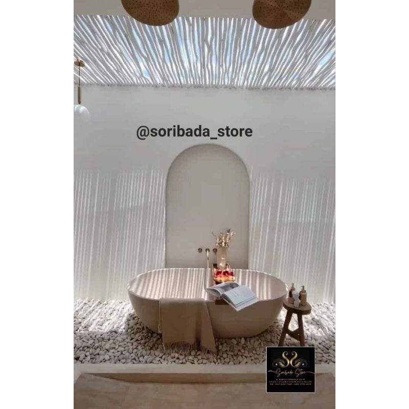 Bathup Traso Marmer Mewah dan Keren | Bathub Fulltraso | Bak Mandi | Gentong Air | Bathub Premium HA