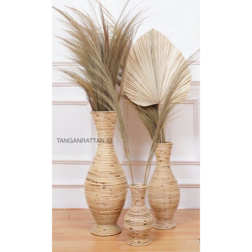 Vas Guci Rotan Asli Tinggi 50 Cm