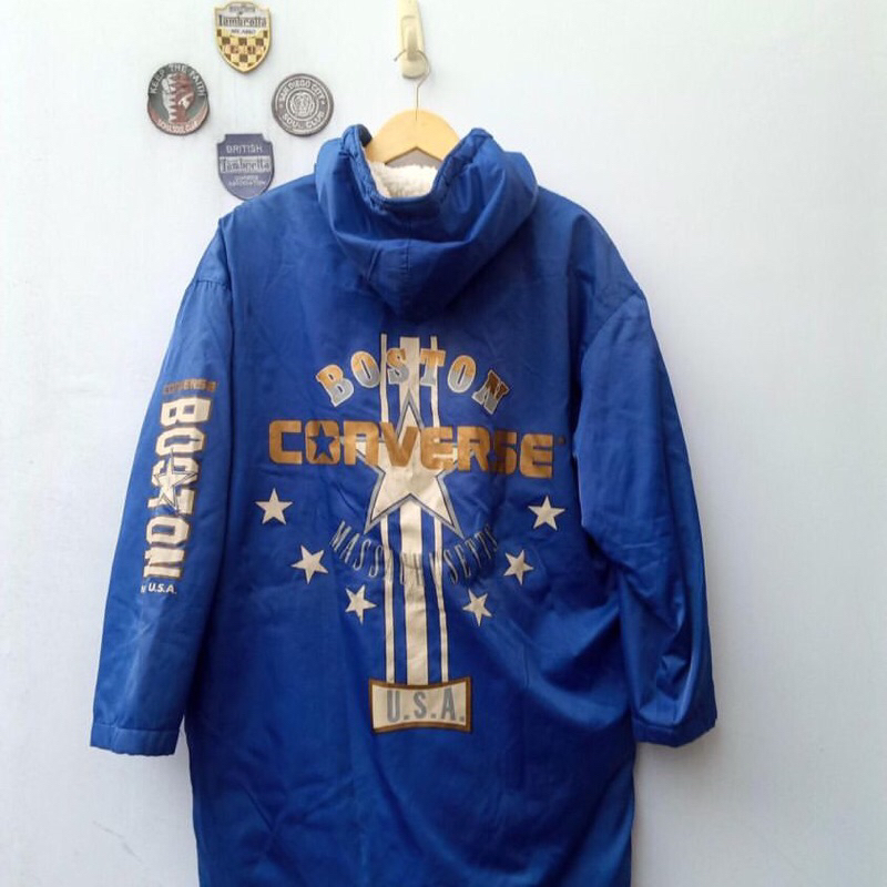 Vintage Converse 90s Hoodie Sherpa Inner Jacket Size Xl