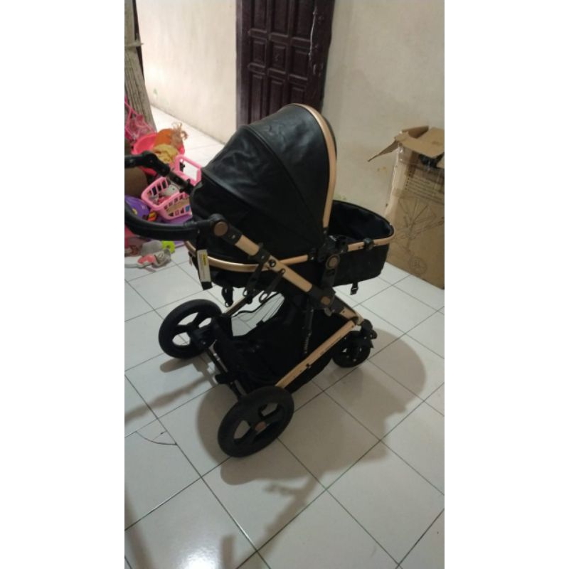 preloved stoller pliko elegante hitam