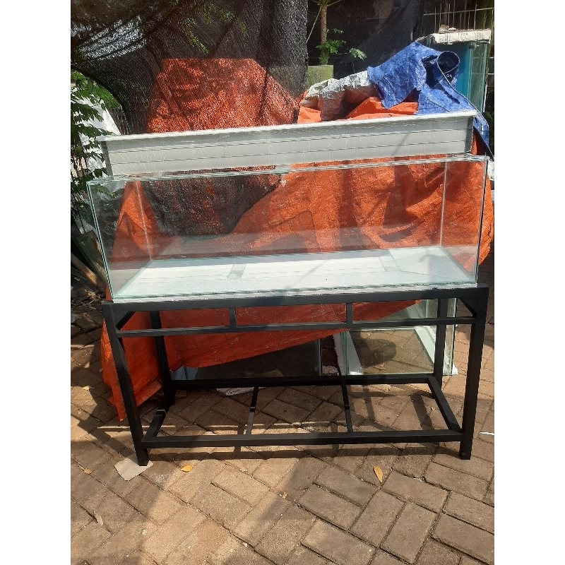 Aquarium 120x40x40 + Rak Hollo + Top Filter PVC