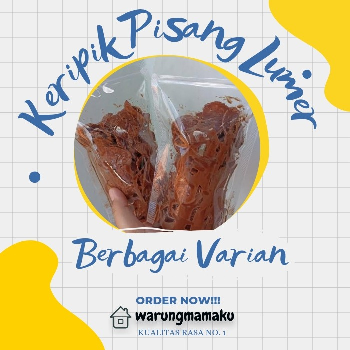 

Keripik Pisang Lumer Banana Lumer 180gr Varian Rasa Enak / Cemilan Rumahan Murah