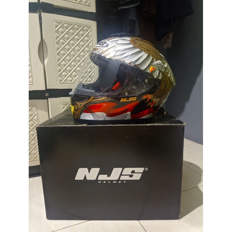 Helm Half Face NJS KAIROZ DV GARUDA ORI