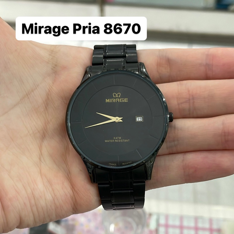 Jam Tangan Mirage 8670 Pria Hitam