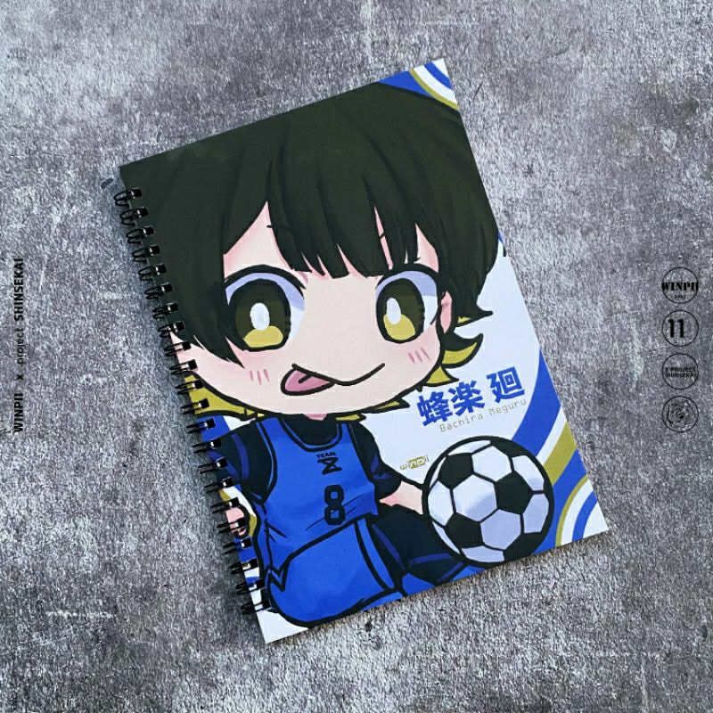 

Notebook / Buku Catatan Polos Meguru Bachira Anime Blue Lock