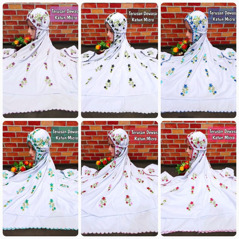 MUKENA TERUSAN LAJURAN SANTRI PONDOK POLINO DEWASA