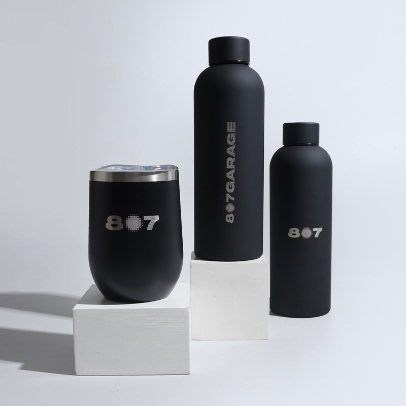 807Garage Canteen 16Oz Black Small Logo