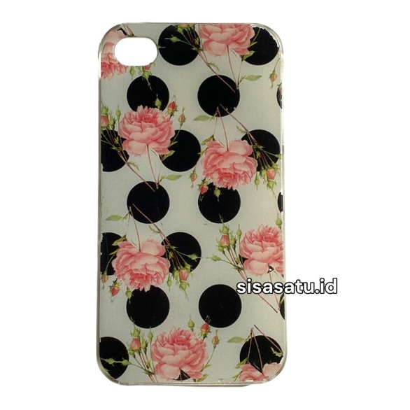 sisasatu - [PRELOVED] Hard case floral handphone iphone 4