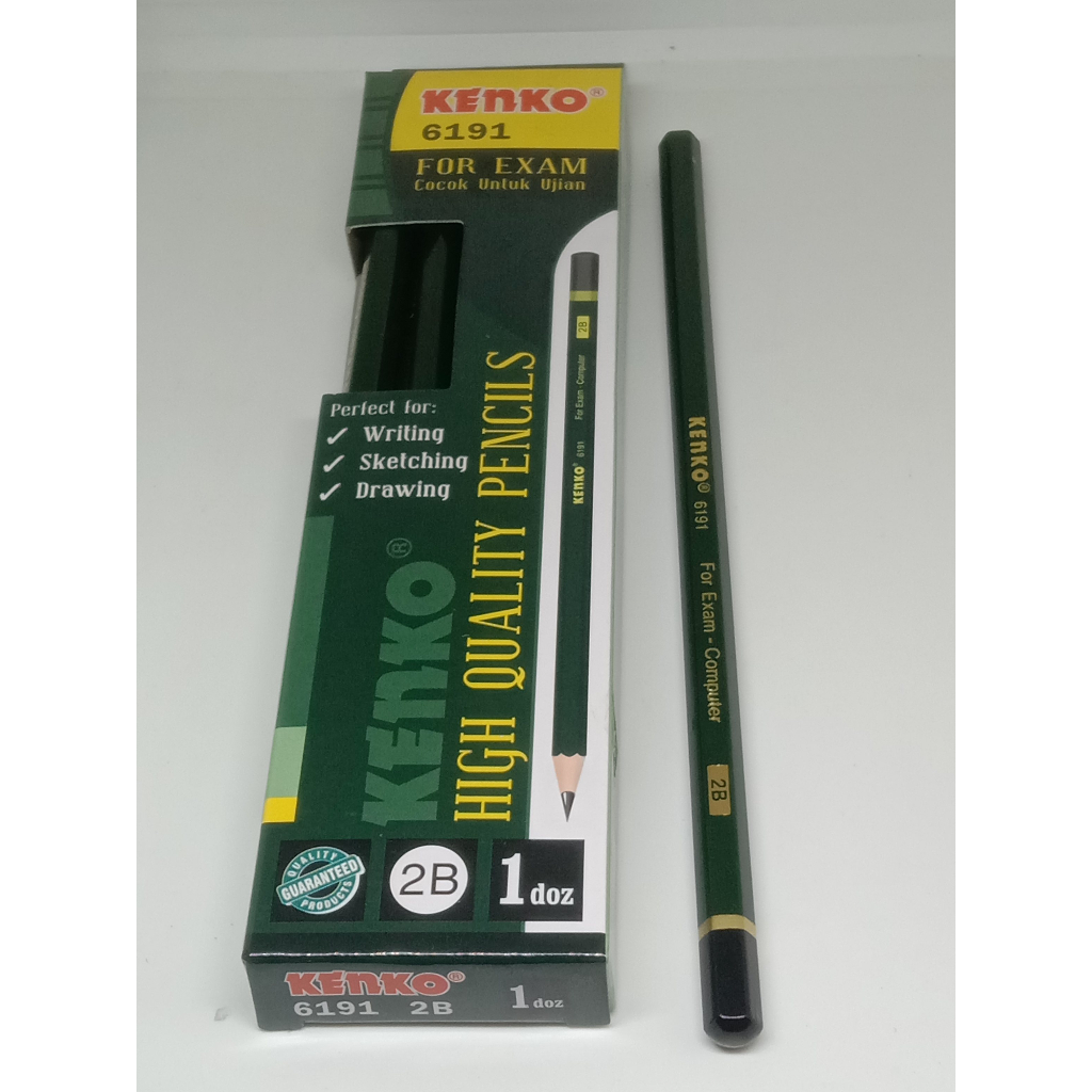 

PENSIL KENKO 6191 HIJAU 2B HARGA 1 KOTAK ISI 12 PCS