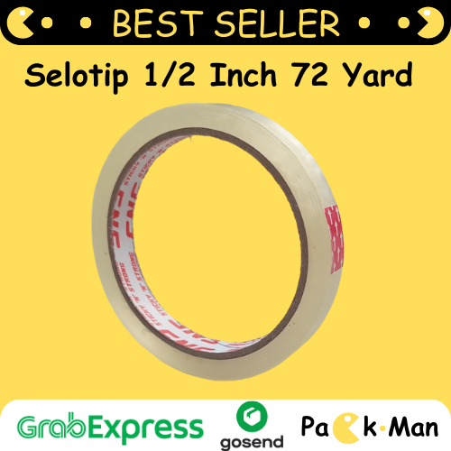 

ISOLASI / ISOLASI / SELOTIP / LAKBAN 1/2 INCH 72Y SNS STICKY N STRONG