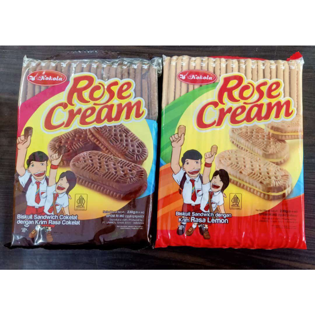 

KOKOLA ROSE CREAM 230g VARIAN RASA LEMON DAN COKELAT