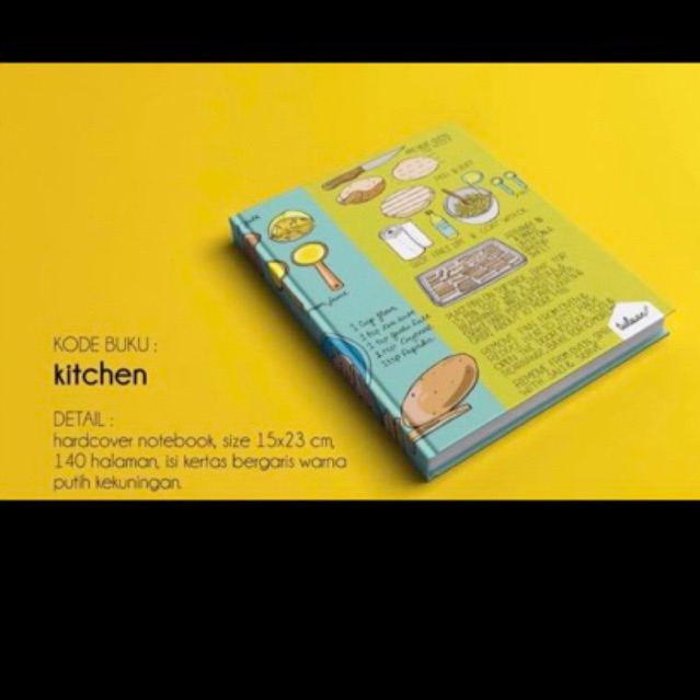 

NOTE BOOK BUKU CATATAN HARD COVER BERGARIS 15x23cm