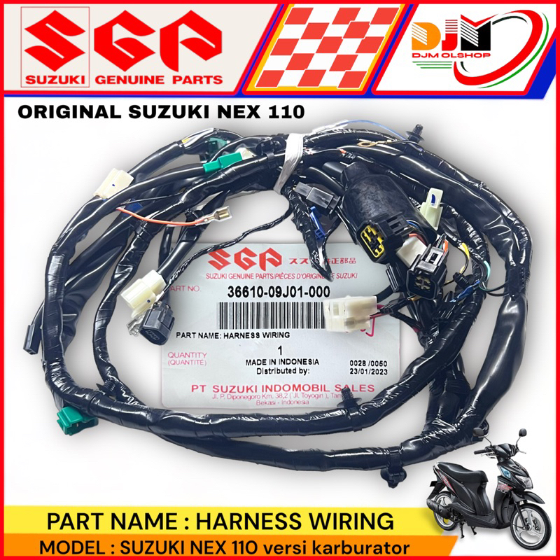 Kabel Body Nex 110 Versi Karburator Original Suzuki SGP 36610-09J01-000
