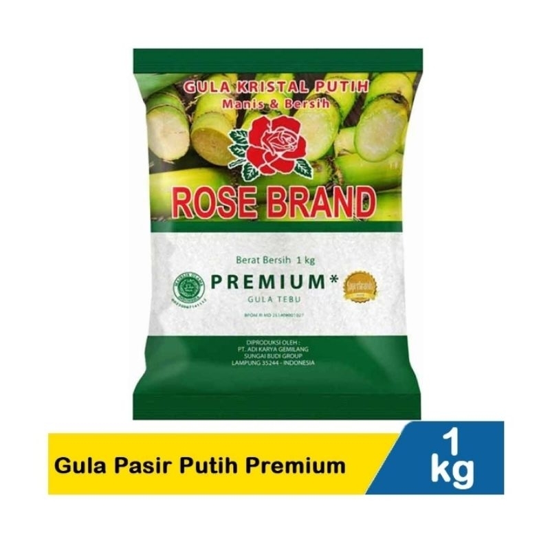 

ROSE BRAND GULA PASIR PUTIH 1KG