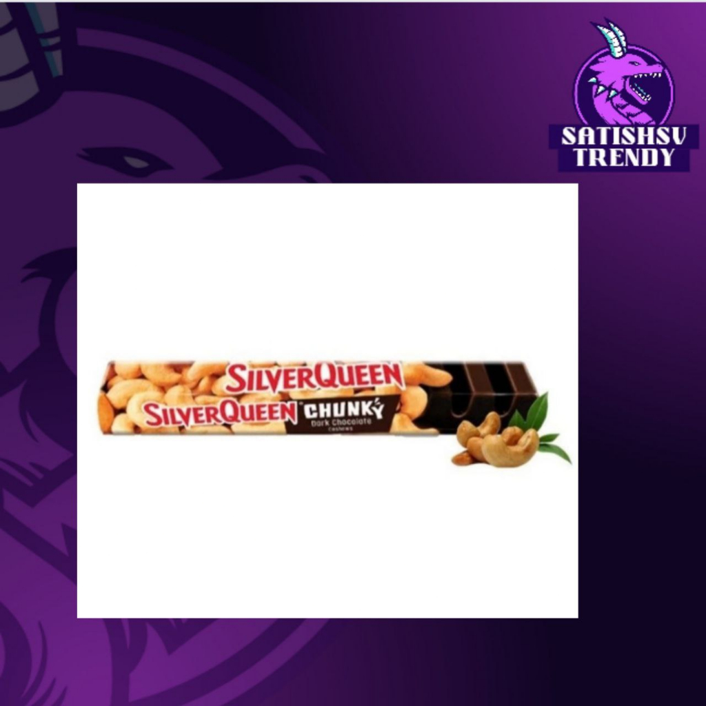 

silverqueen chunky bar 95 gr rasa dark chocolate