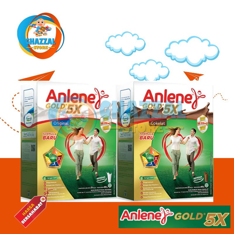 

Anlene Gold 5X Susu Bubuk Dewasa Vanila Cokelat Original