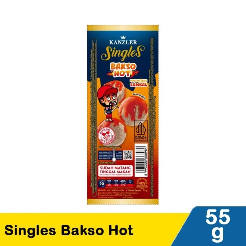 

Kanzler Singles Bakso Hot 55G