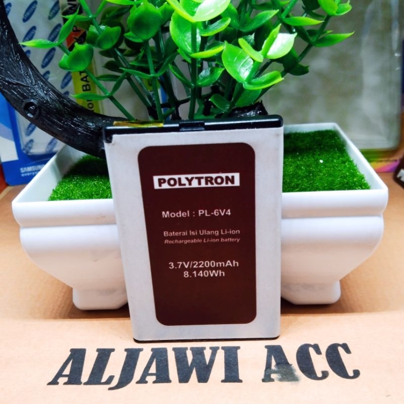 Baterai Batre Battery Polytron Candybar C24E C285 C200  PL-6V4 Original Battery Hp