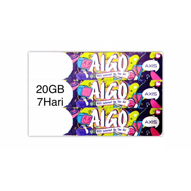 VOCER AXIS AIGO 20 GB 7 HARI
