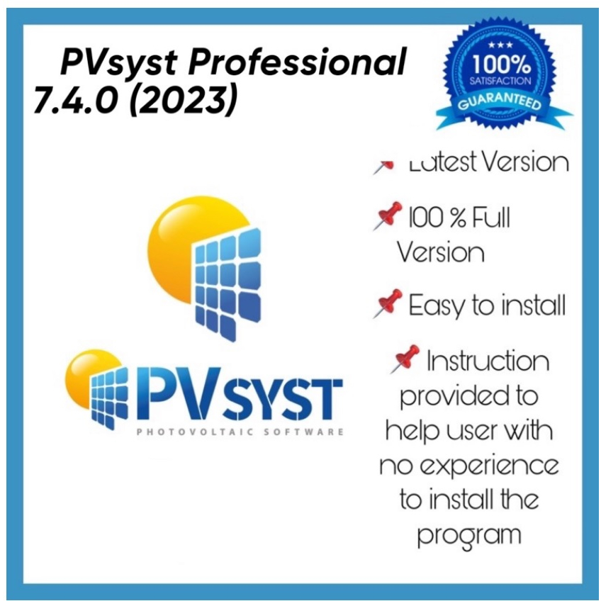 Pvsyst PVsyst Professional 7.4.0 (2023) plus produk versi lain