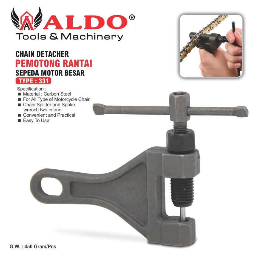PEMOTONG RANTAI MOTOR BESAR 331 / ALAT POTONG RANTAI MERK ALDO