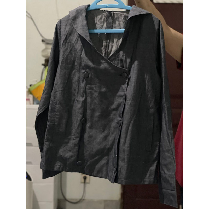 Baju kemeja miniDress Blouse tangan panjang branded wanita murah berybenka preloved bekas