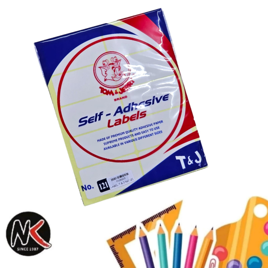 

Label / Stiker tempel / Self Adhesive Tom & Jerry (T&J) No 121 - 129
