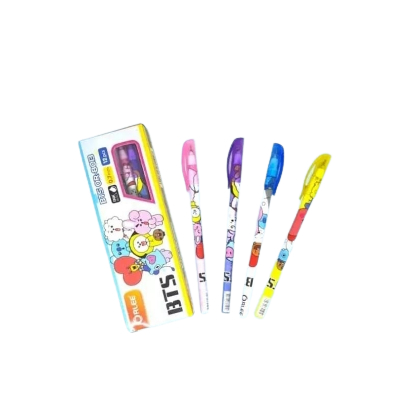 

Bolpoin Hitam Karakter BT21 0,7 mm 12 Pcs BTS 1 Pack 12 Lusin Pulpen Hitam Bulpen Hitam