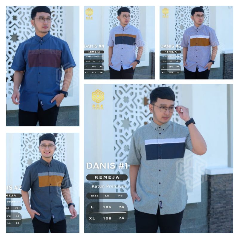 Atasan Pria Kemeja DANIS Kattun Premium || By RDK Fashion
