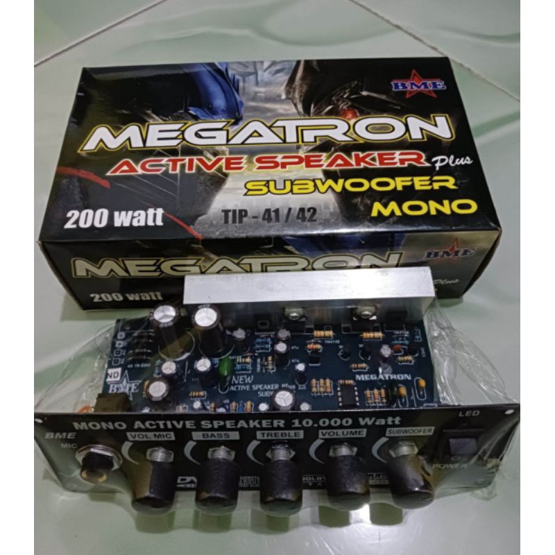 Driver power MEGATRON active speaker subwoofer mono