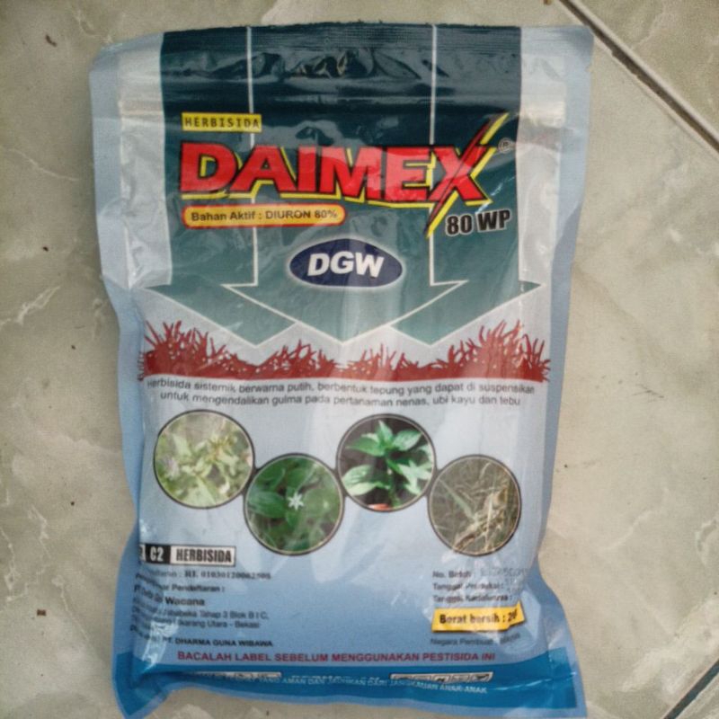 HERBISIDA DAIMEX 80WP (DGW) MEMBASMI GULMA LULANGAN MERATA_250gr