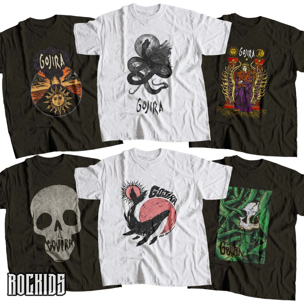 ROCKIDS - GOJIRA - TSHIRT - TEES - KAOS BAND - KAOS GOJIRA - GOJIRA KAOS  - TSHIRT GOJIRA - TEES GOJ