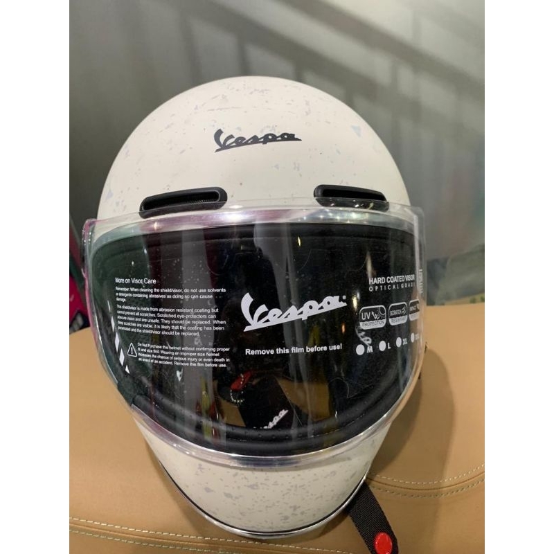 Helm Heritage Bianco Fullface Original Vespa