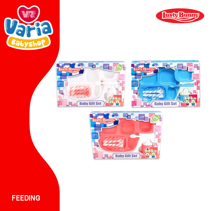 Lusty Bunny LB-1851 Feeding Set / Peralatan Makan Bayi / Tempat Makan / Set Alat Makan | LUSTY BUNNY