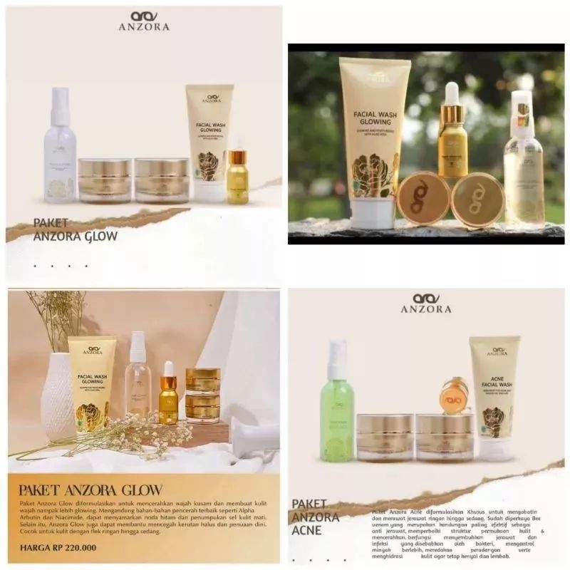 Anzora/anzora skincare/skincare Anzora/paket wajah anzora skincare/skincare Anzora paket lengkap