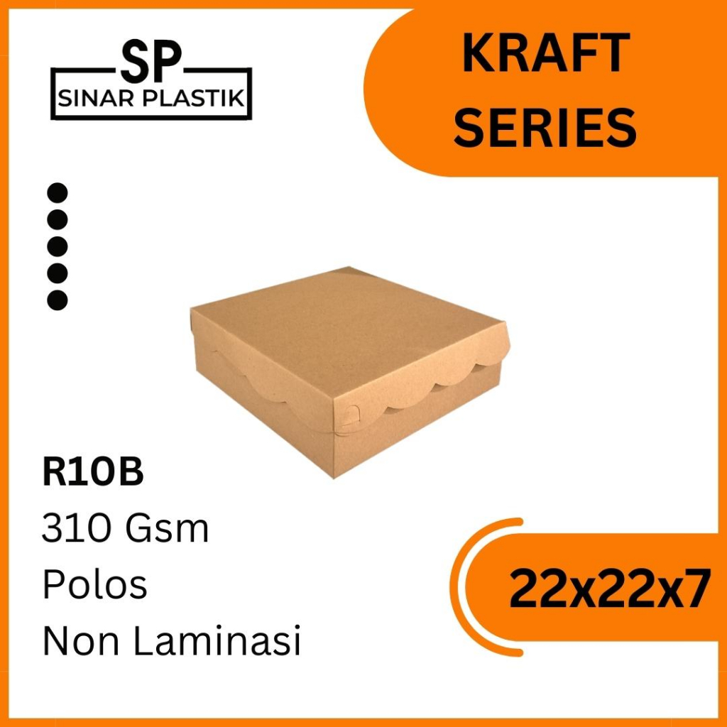 

Dus Kraft Renda 22x22x7 Polos Non Laminasi / Box Hampres coklat / Box Makanan SN. [Min Order 5pcs]