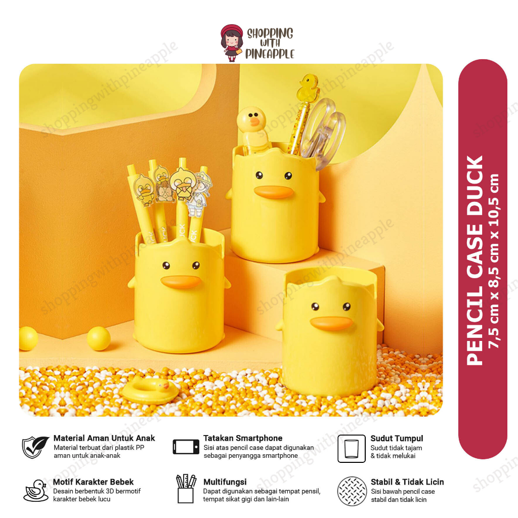 

SWP - Tempat Pensil / Pensil Case Lucu / Tempat Pensil Karakter Lucu / Rak Pensil / Kotak Pensil Duck