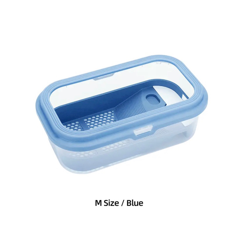 Biru Medium Kandang Hewan Rumah Reptil Kura Kura Aquarium Tortoise Drying Akuarium Pet Cage Turtle T